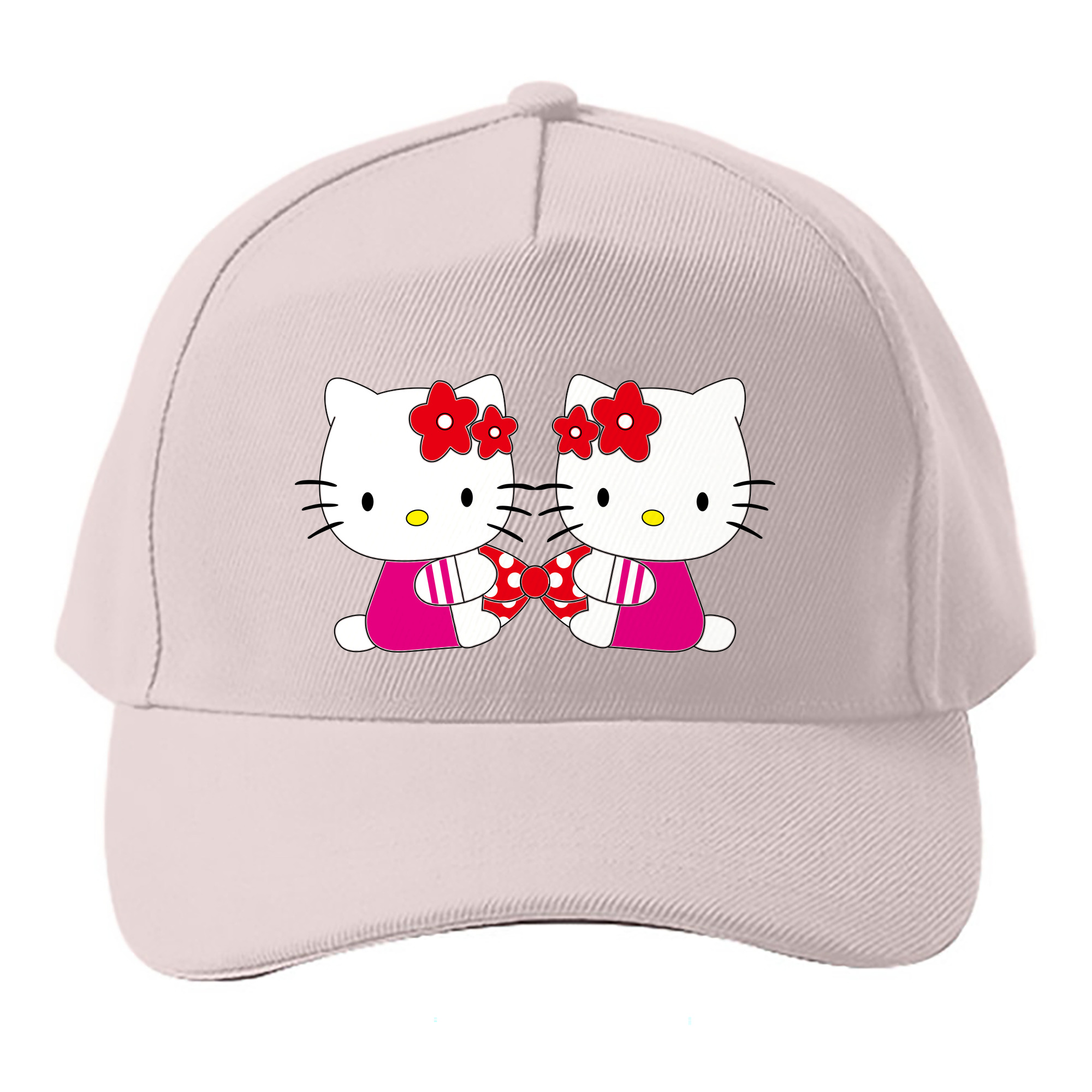 （画像用） Hello Kitty ハローキティ ベースボールキャップ 綿100％ 男女兼用 帽子 スポーツ